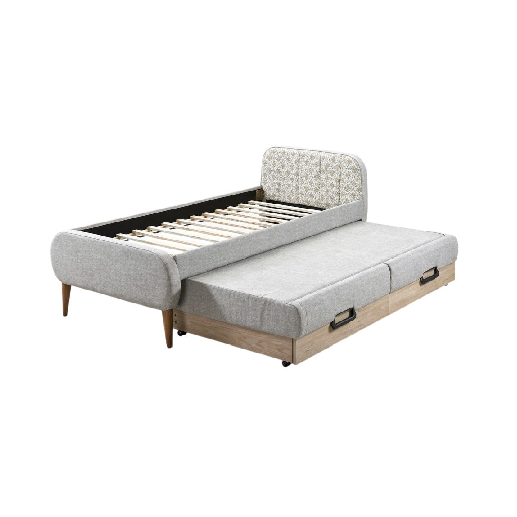 **Sofá-Cama Moderno com Armazenamento Integrado**